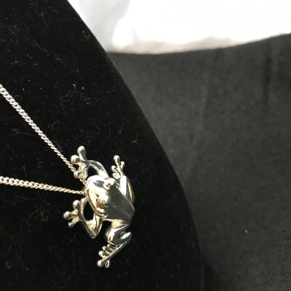 Good Luck Frog Pendant Necklace